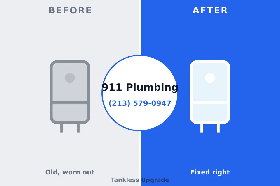 Before and after: plumbing repair Mount Hope, NJ